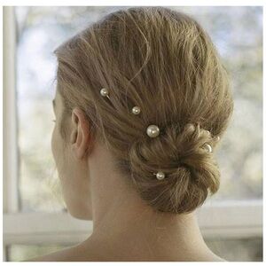 Bridal Pearl Hair Pins, pack of 7 pins